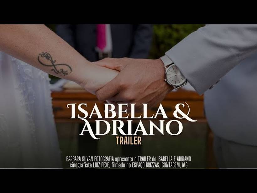 Vídeos de Isabella e Adriano | Casamento no Espaço Brizzas em Contagem, MG