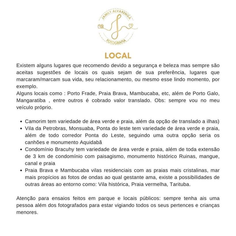 CONHEÇA OS LOCAIS MAIS PROCURADOS PARA ENSAIO