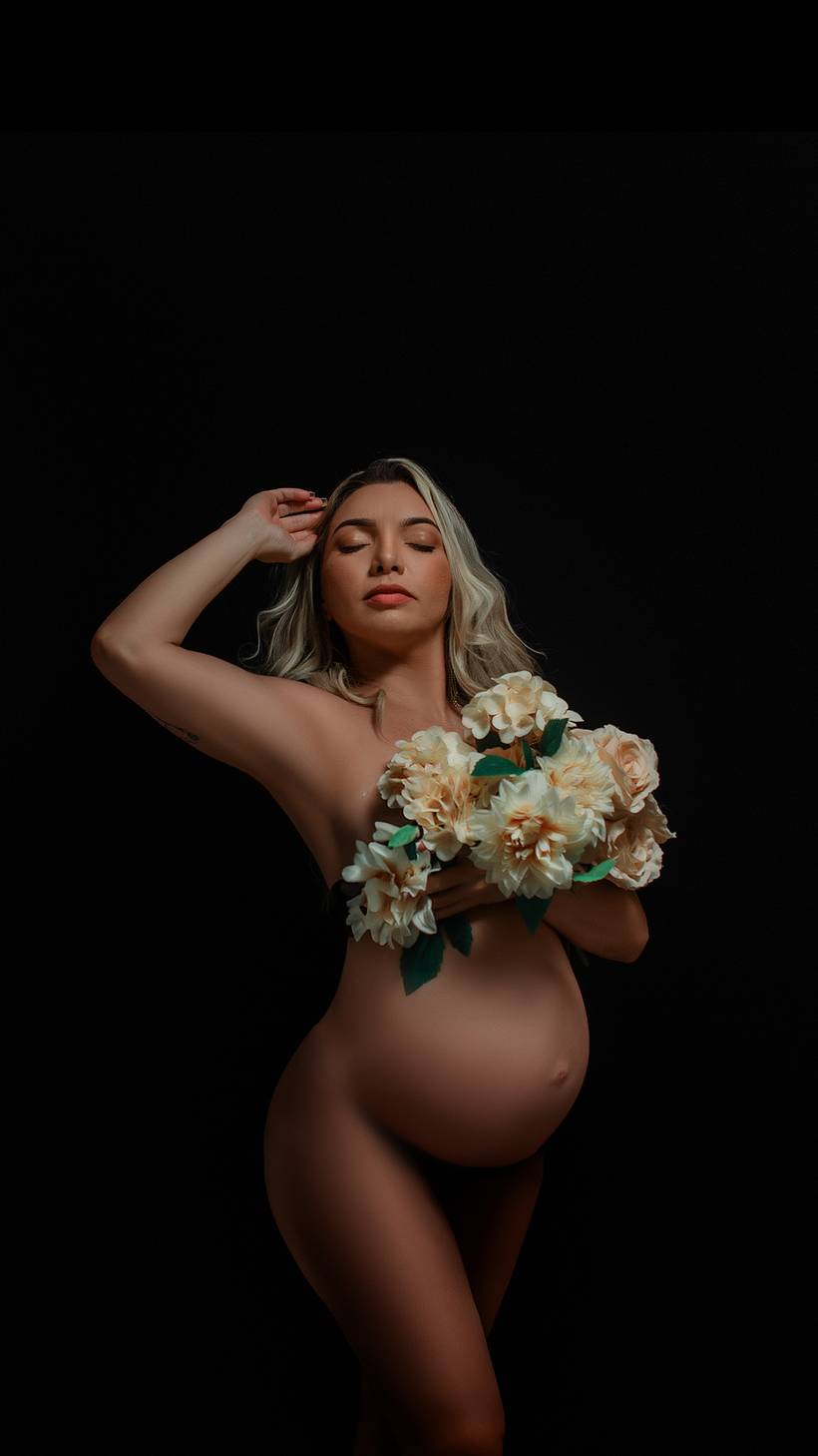 ensaio gestante nudes