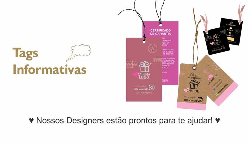 Modelos de Tags escolha o seu!