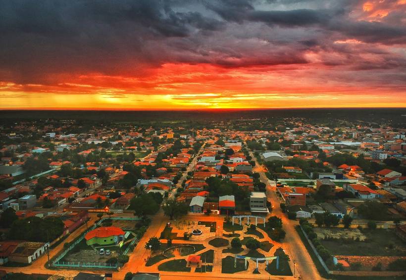 NASCER NO SOL SOBRE A CIDADE SANTA RITA DE CASSIA