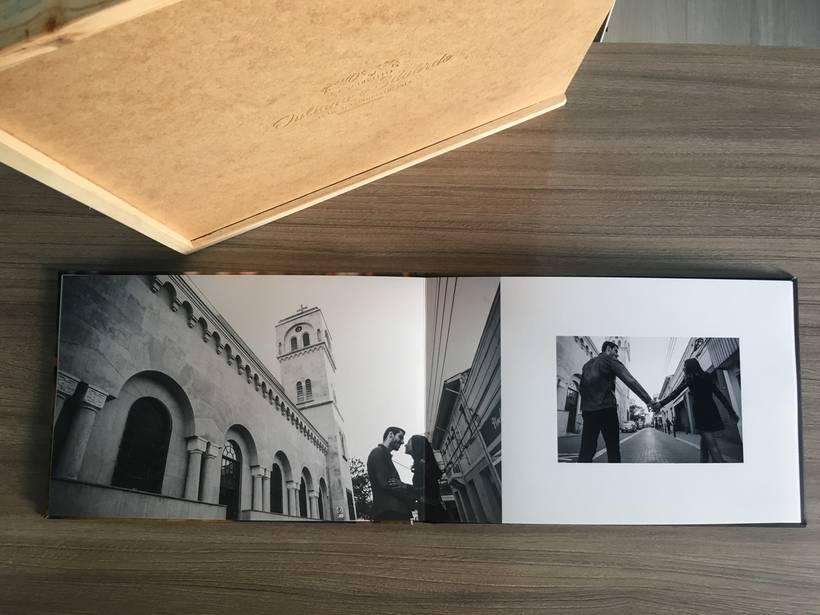 Álbum Fotográfico 20X30 + Caixa rústica com gravação a lazer