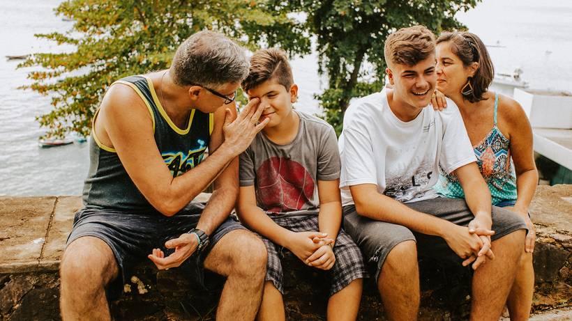 Olívio,Silvinha, Rodrigo e Léo