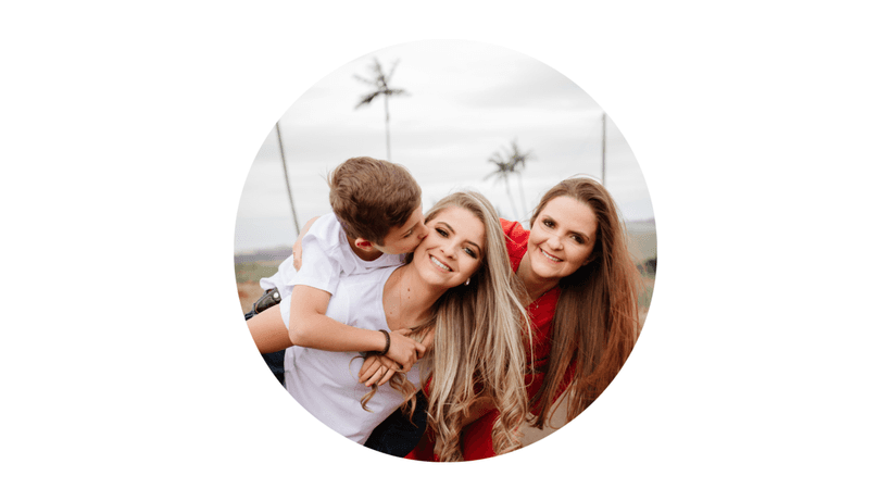 Família na natureza