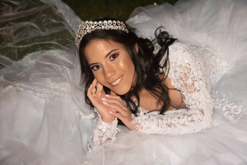 Ensaio de Noiva Com o vestido