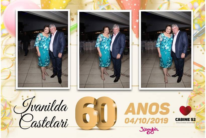 Aniversário  60  Anos Ivanilda Castelari - 04/10/2019 - Mansão Floratta- Espelho Mágico