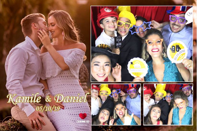 Casamento Kamile e Daniel  / 05/10/2019- Cabine Fotográfica / Espaço Beira Rio