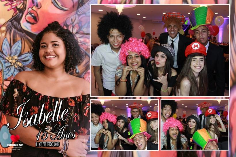 Aniversário 15 anos Isabelle- 11/10/19 - Totem Fotográfico.