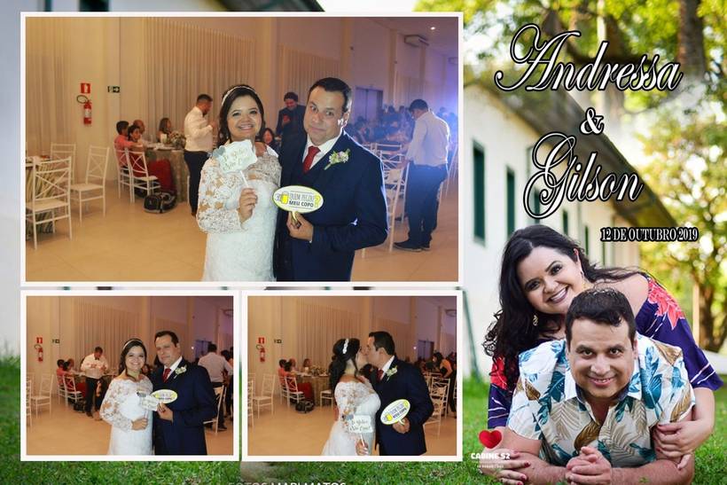 Casamento Andressa e Gilson 12/10/19- Totem - Jardini 