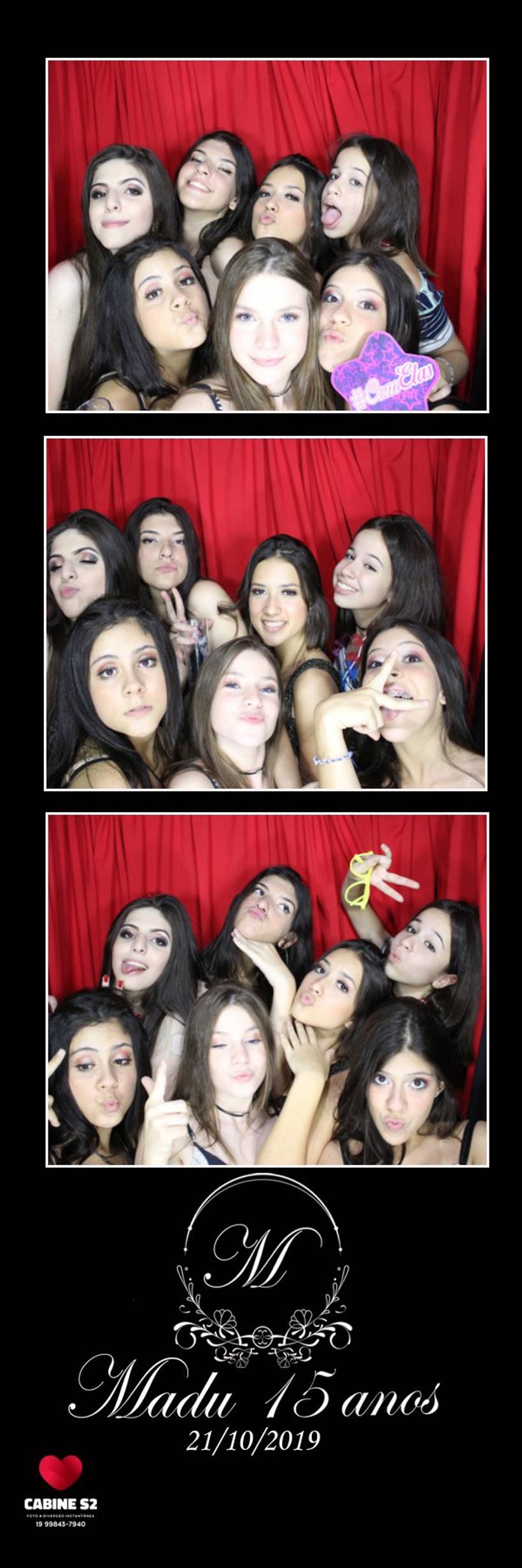 Aniversário 15 Anos MADU - Spazio Gatti- 01/11/2019- Cabine de Fotos