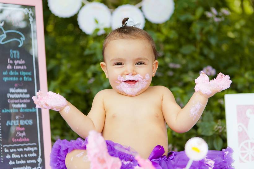 smash the cake + clean up