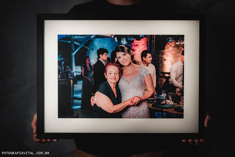 Quadro e Caixa de Memórias Gabi e Victor