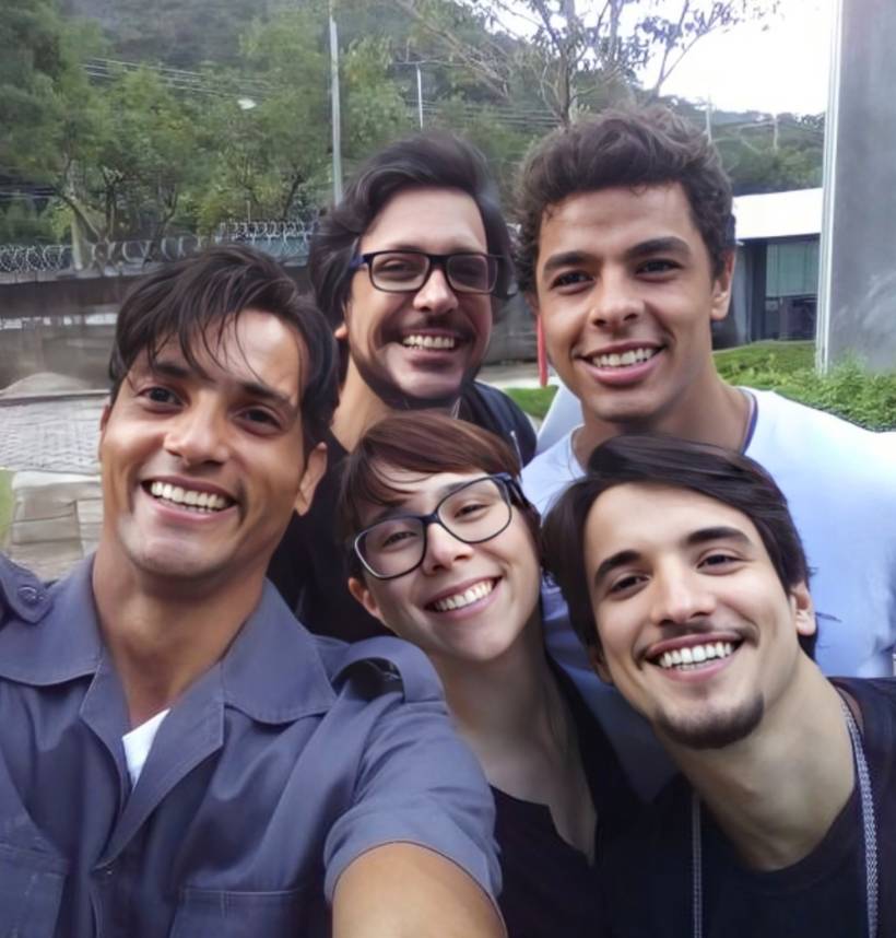 Romero Silva, Lucio Mauro Fiilho, Matheus Abreu, Daphne Bozaski e Gabriel Galamari
