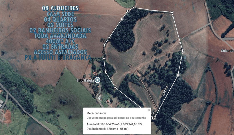 VENDO SÍTIO 08 ALQUEIRES P/ CONDOMINIO