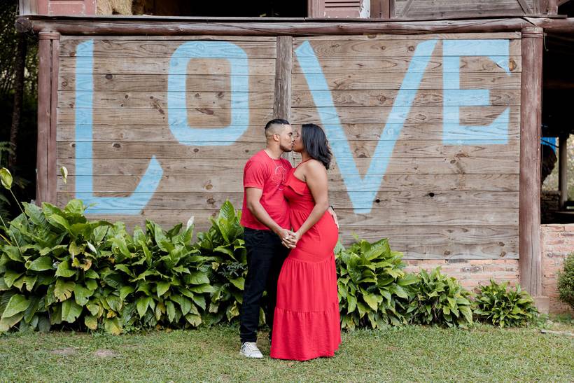 Ingrid e Abel - Ensaio Pré Casamento, Bougainville Farm, Caeté, MG