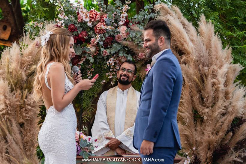Thaís e Jaimes | Casamento no Espaço Província, Nova Lima, MG - Cerimônia diurna ao ar livre / espaço coberto