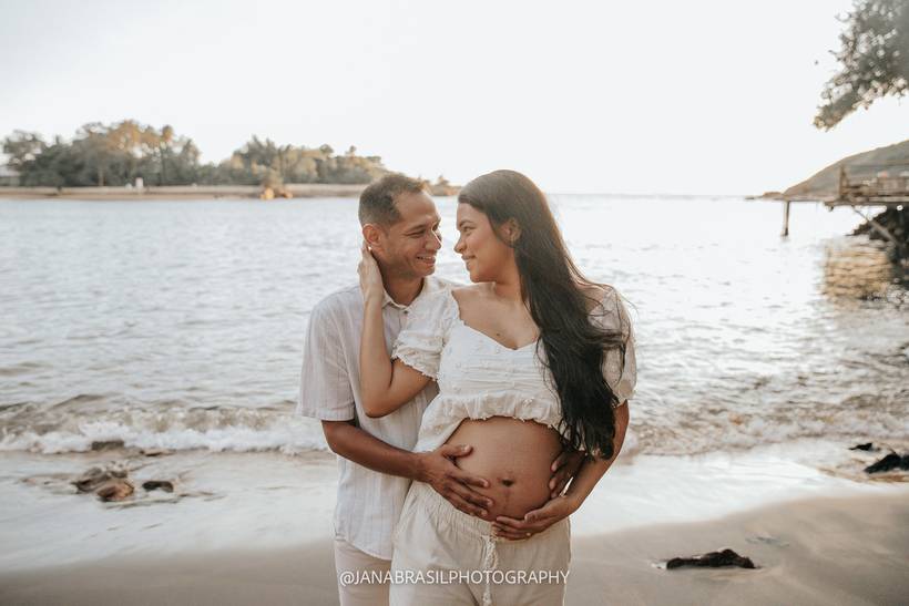 ENSAIO GESTANTE CAROL E JEAN {PRAIA DO BANANAL}