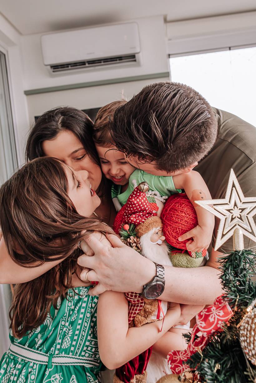 Natal 2024 - Vanessa, Glalber, Melissa, Liam.