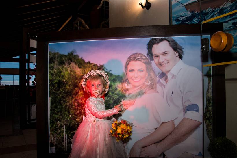 Foto moldura em lona