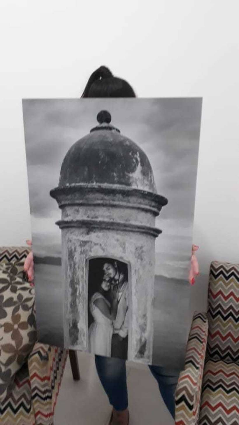 Foto emoldurada em MDF sem Suporte