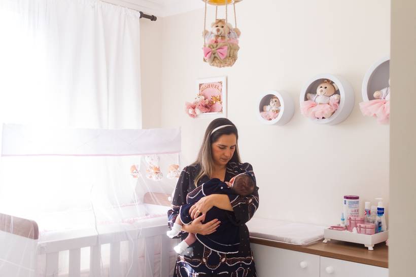 Sessão 1 mês meninas - Lifestyle