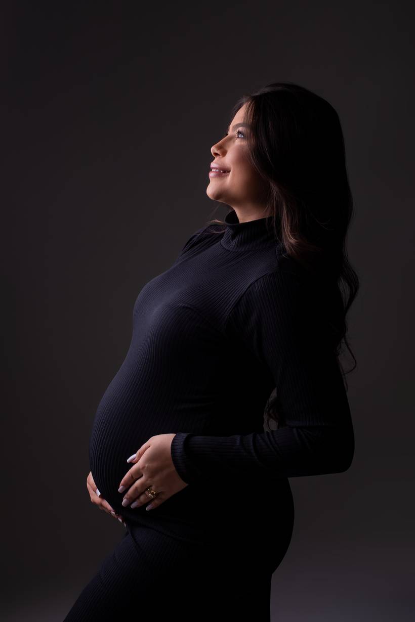 Vestido Preto Midi - Abertura Lateral