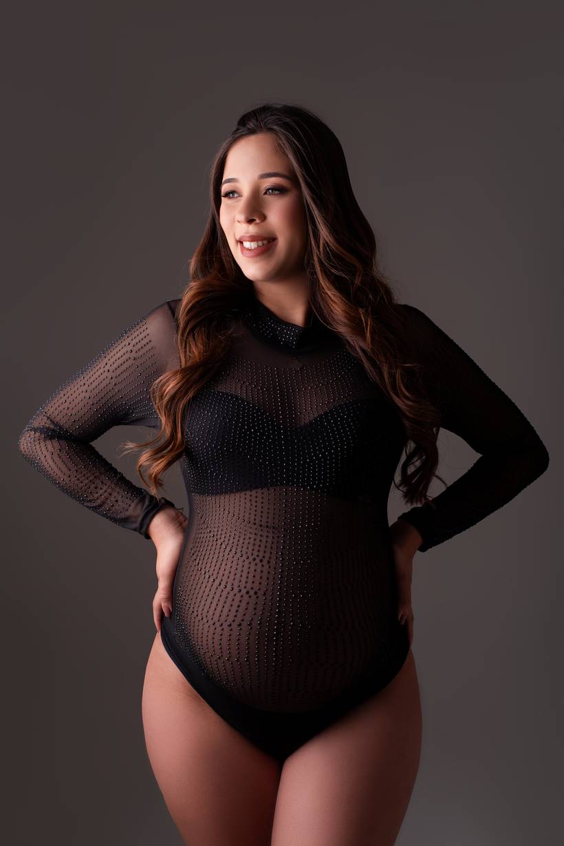 Body Preto - Tule com Strass Preto (Tam P)