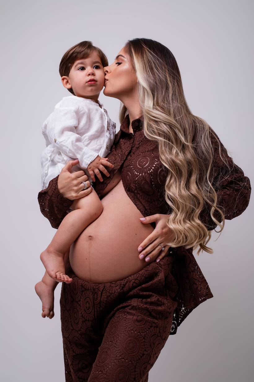 Conjunto Marrom de Renda