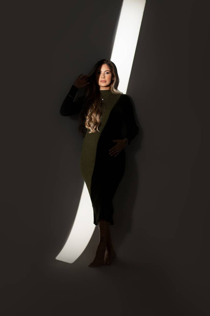 Vestido Verde Tricô