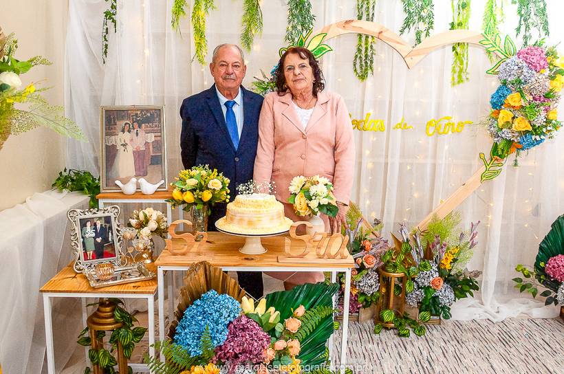 Bodas de Ouro - 50 anos de casamento - Maria e Dilau