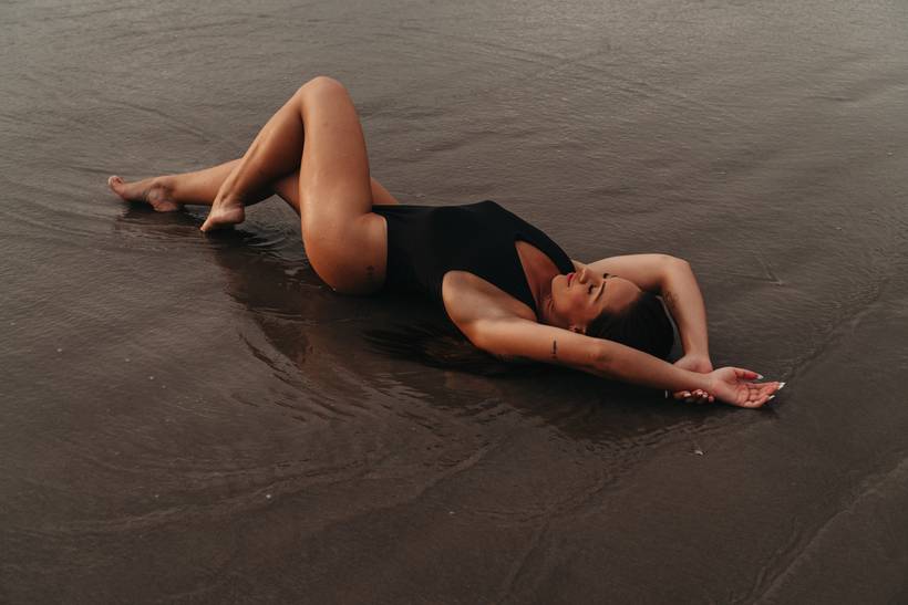 Ensaio na praia Melissa