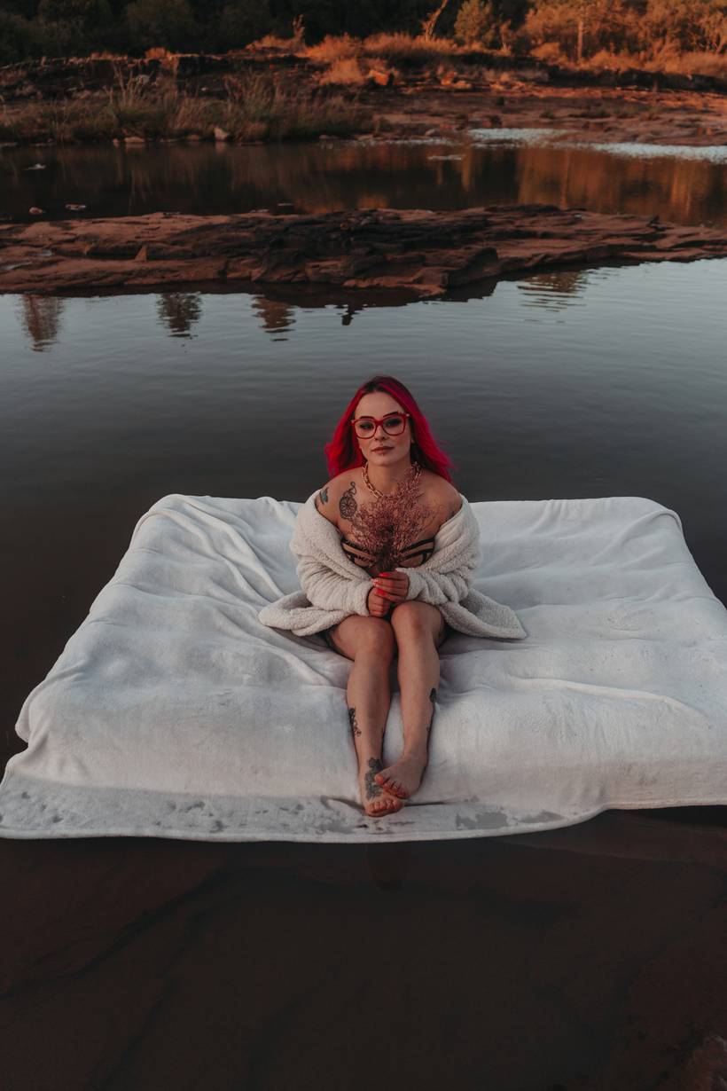 Ensaio intimista na água Louise