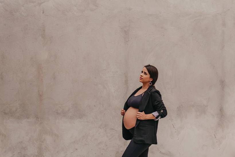 Ensaio gestante Carine moderno