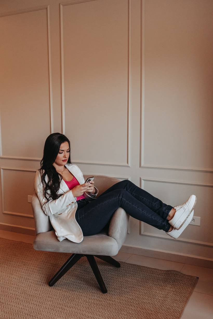 Ensaio de reposicionamento de imagem da médica Jessica