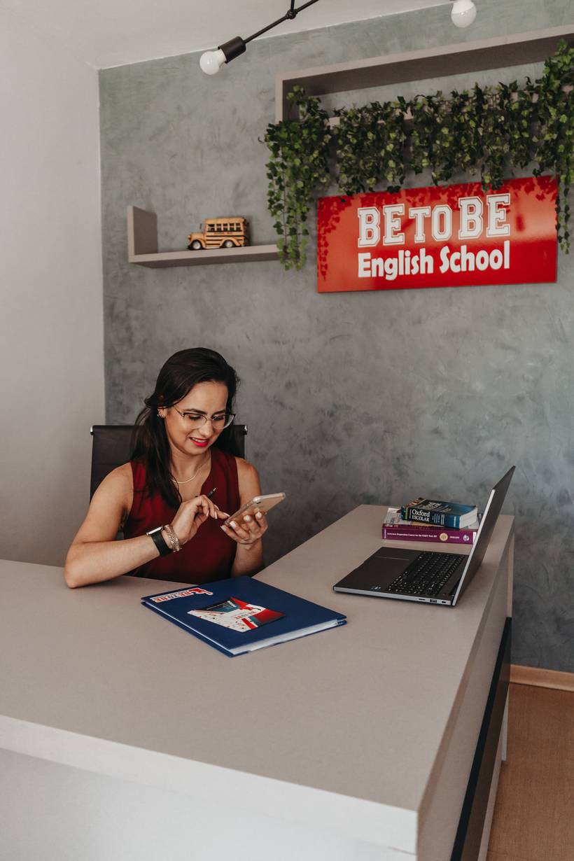 Ensaio de marca pessoal escola de inglês Suelen