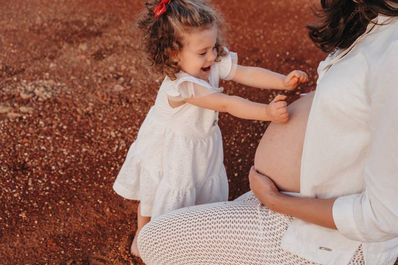 Ensaio Karina gestante no por do sol