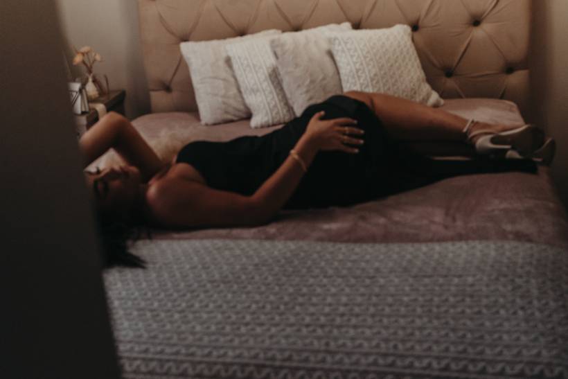 Ensaio intimista na casa Evellin