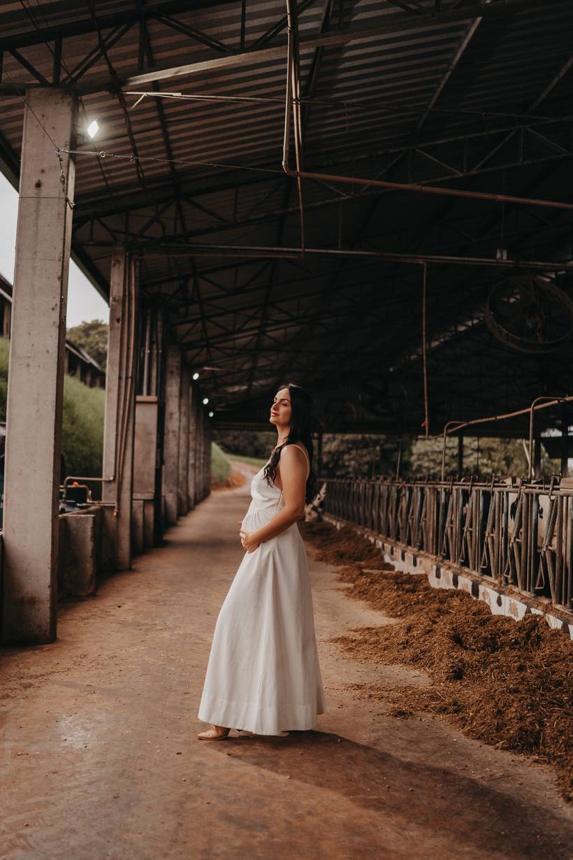 Ensaio gestante fazenda 