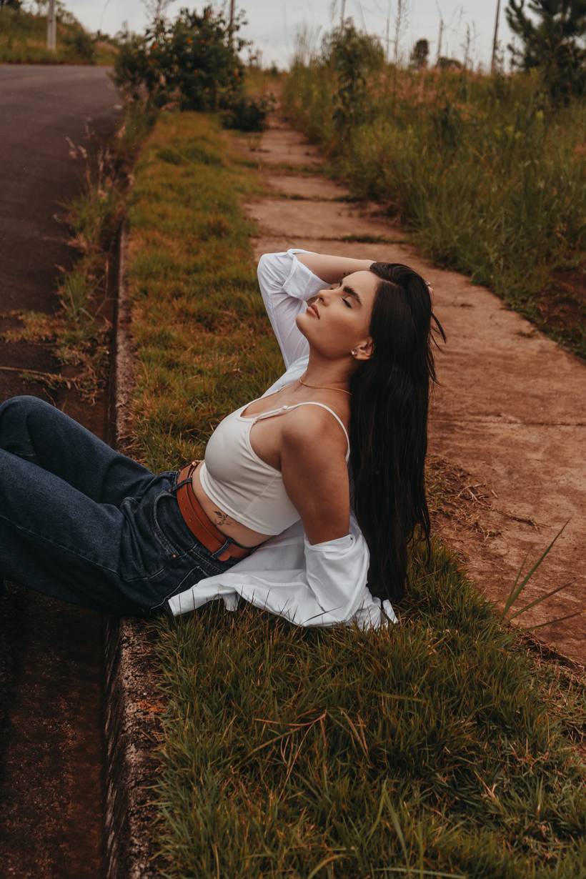 Ensaio na chuva da Isa