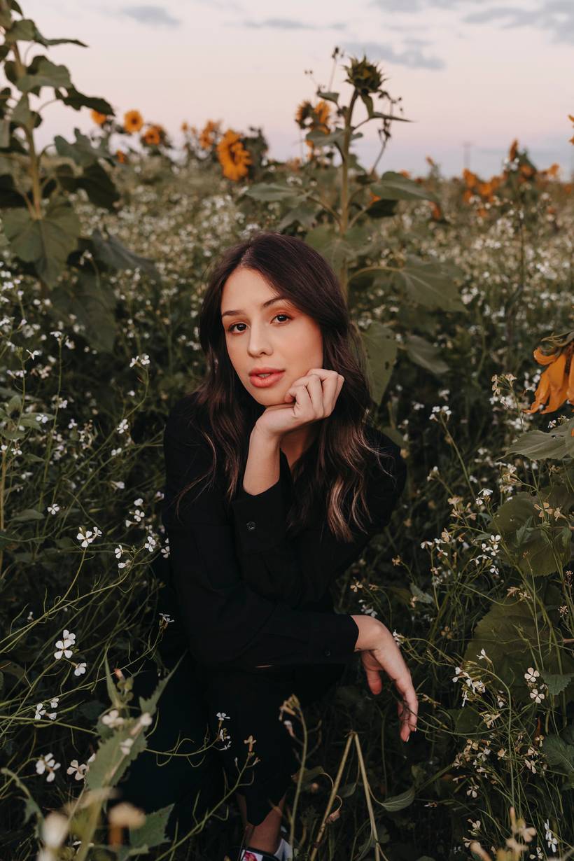 Ensaio feminino no girassol Leticia