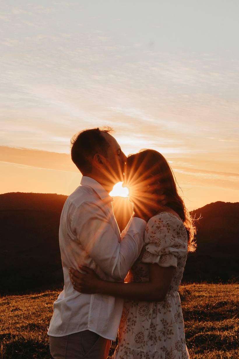 Ensaio casal no nascer do sol Elo & carlos