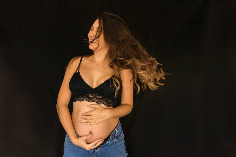 Ensaio Gestante em Estúdio Poli