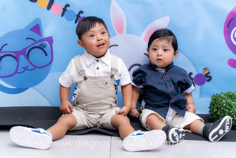 Lucas Kauan - 3 anos  e Guilherme 1 ano