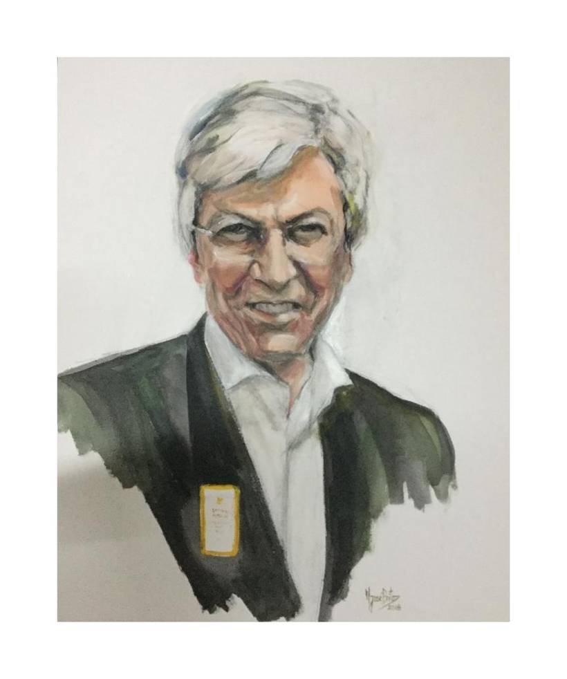 Retrato em acrílico s/tela